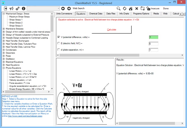 ChemMaths screen shot