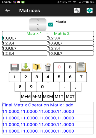 ChemMathsDroid screen shots