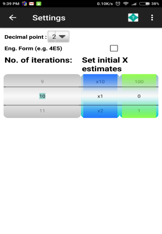 ChemMathsDroid screen shots