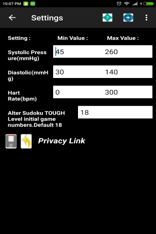 Health screen shots